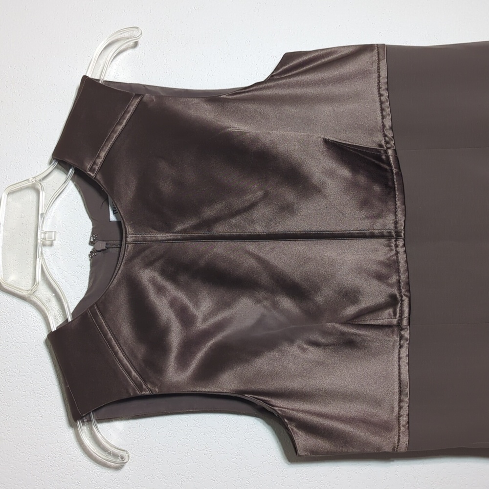 Worth Womens Sheath Dress 100% Silk Wool Quiet Luxury Old Money Luxe 8 Petite - Picture 2 of 12